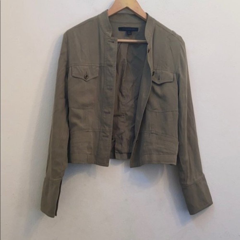 Express design studios olive green jacket
